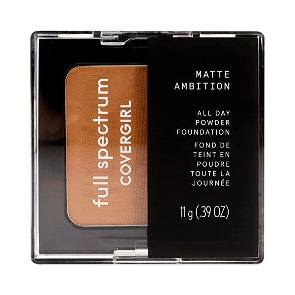 CoverGirl Matte Ambition All Day Powder Foundation - Deep Natural For Women 0.39 oz Powder
