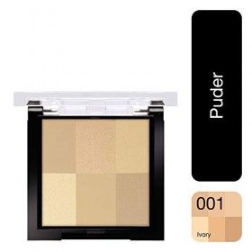 Manhattan 001 Ivory Wake Up Radiance Finishing Powder Poudre avec nuances mates et brillantes