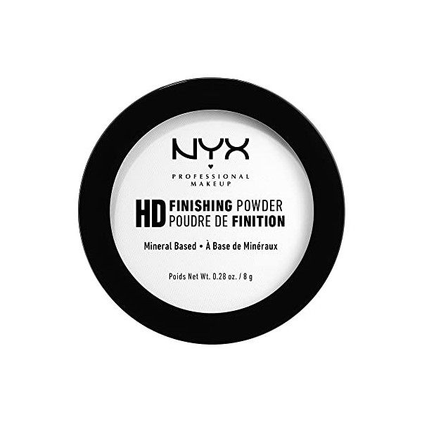 NYX Professional Makeup Poudre de Finition Compacte Perfectrice de Teint High Definition, Finit Mat, Teinte : Translucide & C