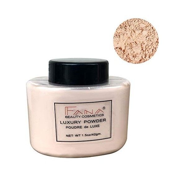 ARTIFUN Poudre Libre Maquillage Huile-Contrôle Éclaircissant Poudre Fine Pores Invisibles Fixant Maquillage Poudre 42g 03 