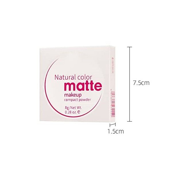 Poudre Matifiante, Makeup Poudre Libre, Poudre Compacte, Fixatrice de Maquillage, Poudre Libre, Poudre Fixante Maquillage, Po