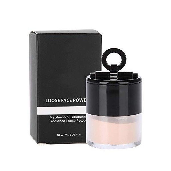 Poudre professionnelle en vrac pour le visage, poudre libre translucide de contrôle de lhuile de poudre de maquillage blanch ...