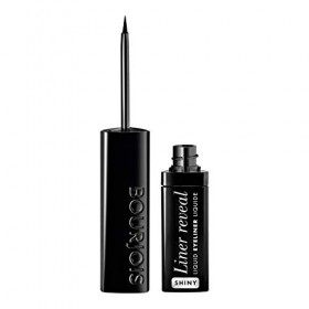 Bourjois - Eyeliner Liner Reveal - Formule liquide longue tenue - Waterproof - 01 Shiny Black 2,5ml Eyeliner / Khôl / Crayon