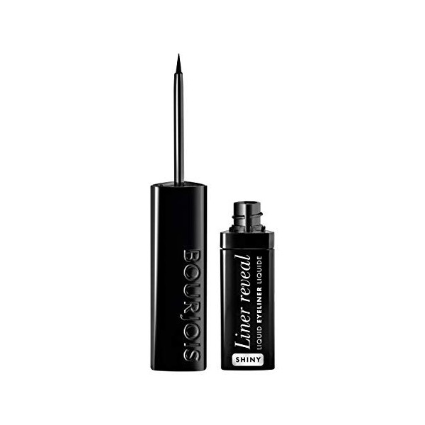 Bourjois - Eyeliner Liner Reveal - Formule liquide longue tenue - Waterproof - 01 Shiny Black 2,5ml Eyeliner / Khôl / Crayon