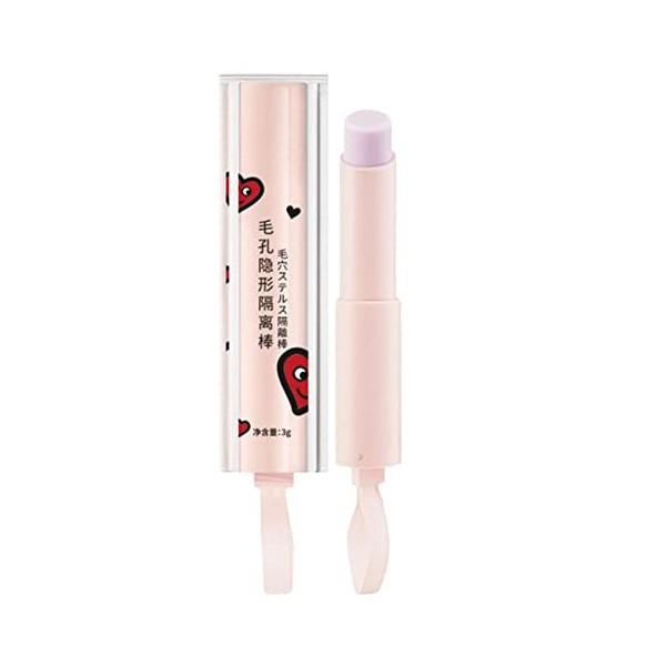 Stick de Correcteur, Bâton Damorce à Pores Invisible,Maquillage du Visage Couvercle de Bâton de Visage Pores Contrôle Dhuil