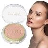 Fixation du maquillage en poudre - Poudre fixante pour le visage pressée sans pores soyeux | Maquillage portable longue durée