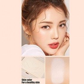 Poudre Pressée, Surligneur de Maquillage de Couleur de Peau Portable, Finition Mate Compacte, Maquillage pour le Visage sans 