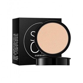 Fond de teint en poudre pressée pour peaux sèches | Poudre fixatrice de maquillage Poudre minérale pressée sans pores,Poudre 