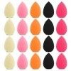 WLLHYF Lot de 20 mini éponges de maquillage pour maquillage - Poudre douce - Puffs colorés pressés pour poudre minérale cosmé