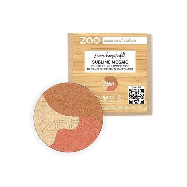 Zao - Sublime Mosaic - 351 Medium Doré - RECHARGE - Bio Vegan