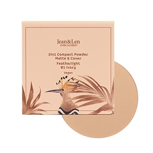 Jean & Len Poudre compacte 2 en 1 Feather-light 01 Ivoire 10 g