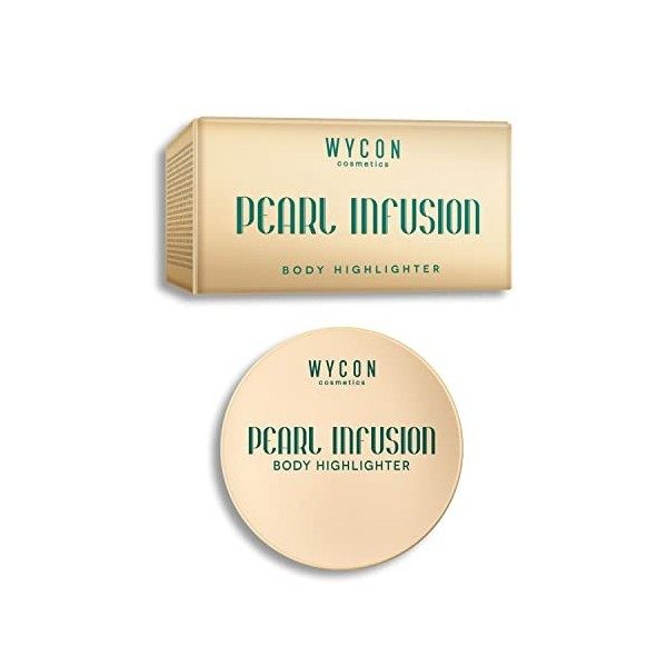 WYCON Cosmetics Pearl InfUSION Body High Lighter - Illuminateur visage et corps en poudre libre, effet humide finition super 