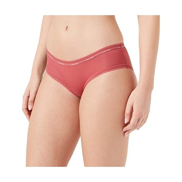 Calvin Klein Shorty Femme Coton Stretch, Rouge Raspberry Blush , XL