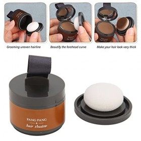 Hairline Powder, 4g Light Yellow Root Touch Up Hair Powder for Men Women, Quick Cover Thinning Hair Root, with Powder Puff