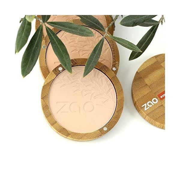 Zao - Poudre minérale de bambou - Poudre compacte - N° 303 / Beige abricot - 9 g