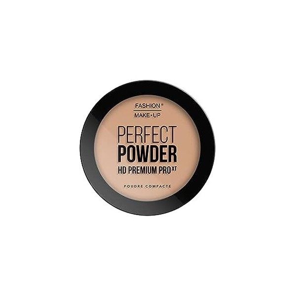 Fashion Make Up - Poudre compacte "HD Premium Pro" Beige doré 