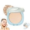 Sunscreen Whitening Waterproof Setting Powder Compact, SPF15+ Sun Protection, Sun Protection Pressed Powder, Waterproof Sweat