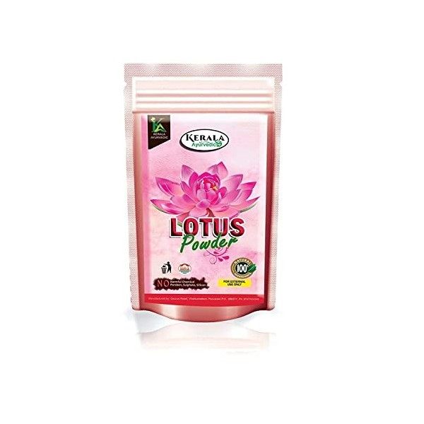 URA Poudre de Lotus Ayurvédique - Pour Visage et Peau Teint Plus Clair - Radiance & Glow - 100g