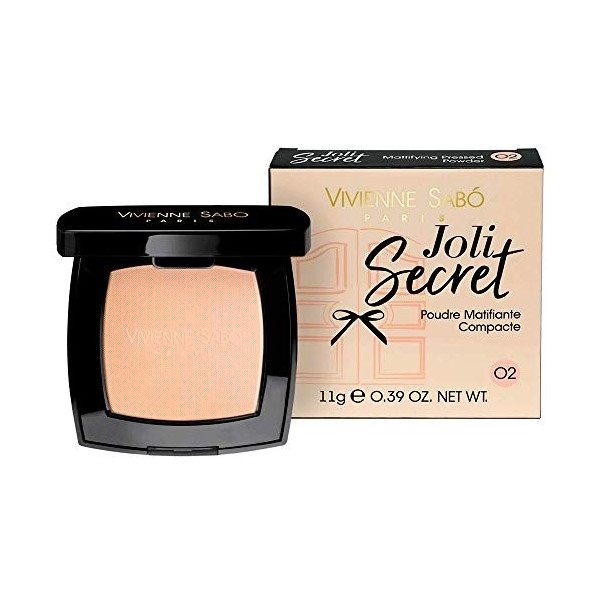 VIVIENNE SABO Mattifying Powder/Poudre Matifiant Compacte Joli Secret 02 - Rose clair