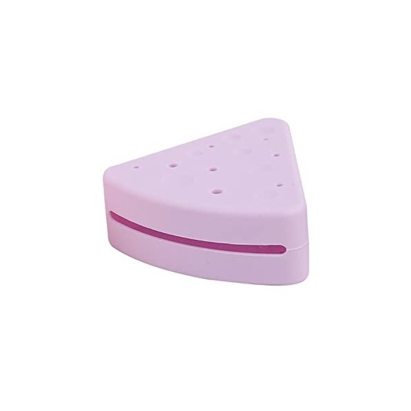 Milageto Triangle maquillage porte-éponge conteneur de protection mignon doux lavable Portable Compact poudre bouffée étui po