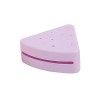 Milageto Triangle maquillage porte-éponge conteneur de protection mignon doux lavable Portable Compact poudre bouffée étui po