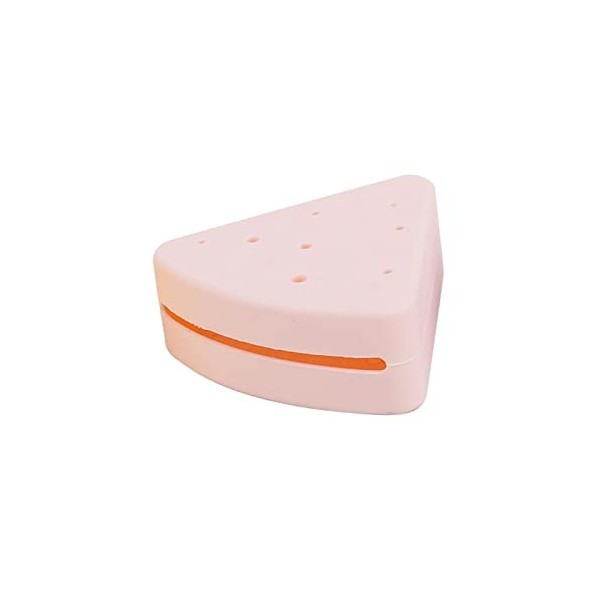 Milageto Triangle maquillage porte-éponge conteneur de protection mignon doux lavable Portable Compact poudre bouffée étui po