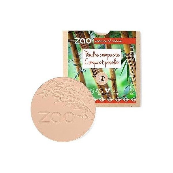 Zao - Recharge - Poudre compacte - N° 305 / Sable rose - 9g