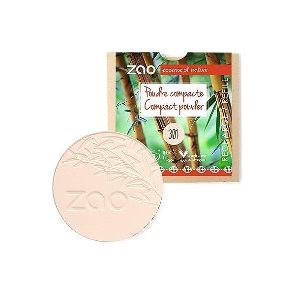 Zao - Recharge - Poudre compacte - N° 305 / Sable rose - 9g