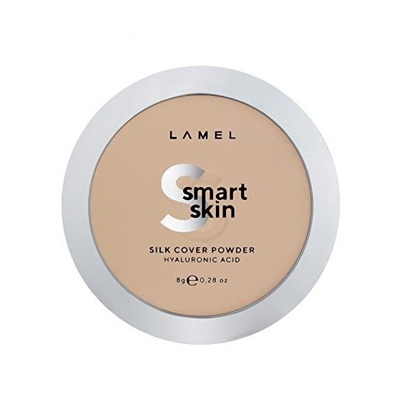 Poudre Compacte Lamel Smart Skin - Couvrance Naturelle Légère - Longue Durée - Sous-teinte Naturelle Universelle - Cruelty-Fr