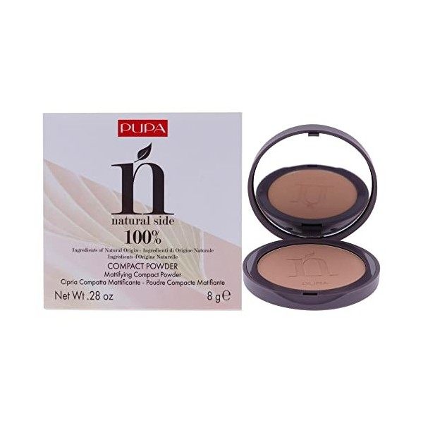 Pupa Milano Natural Side Compact Poudre 003 Warm Beige pour Femme Poudre de 0,28 oz 8.28 ml