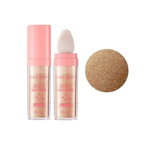 SENGHUI Glamaz Highlight Powder Stick,HANDAIYAN Polvo de hadas Highlighter,Brightens Makeup Stick for Face Body Glitter Hair 