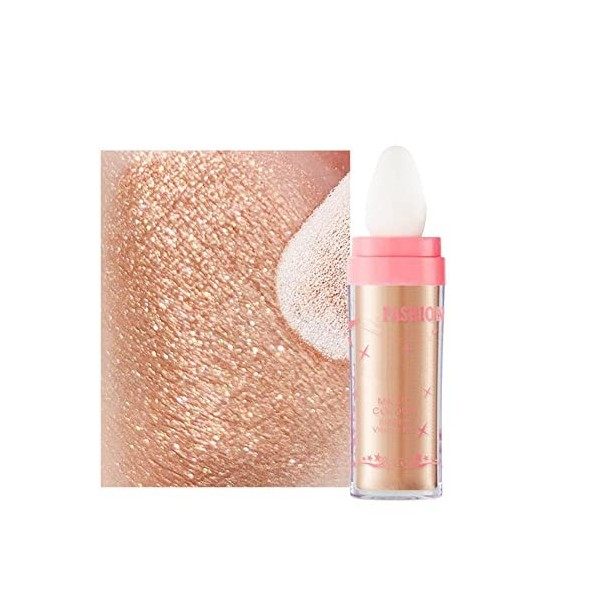 Stick de poudre éclaircissante pour le corps, Ofanyia Polvo De Hadas Highlighter Powder Stick, Natural Sparkle Highlighter Ma