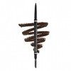 NYX Professional Makeup Crayon à Sourcils Ultra-Fin Double-Embout, Teinte : Espresso & Poudre de Finition Compacte Perfectric