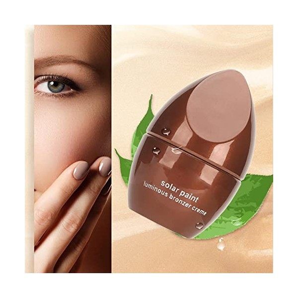 Bronzer Contour Liquid, Metallic Highlighting Bronzer Liquid Améliore la matité du Corps pour les Femmes