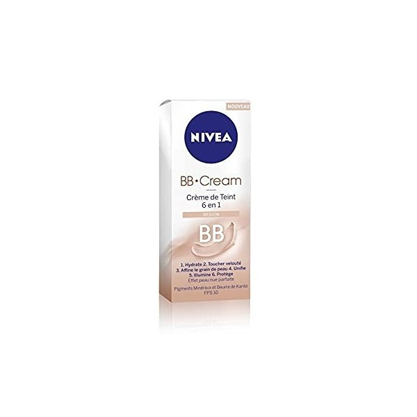 NIVEA VISAGE - Bb Cream Teint Medium 50Ml - Lot De 3 - Vendu Par Lot