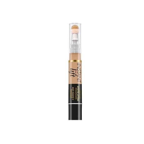 Deborah Milano Correcteur Instant Lift, 04 Apricot, effet éclaircissant et anti-rides, couvre les cernes et atténue les sacs,