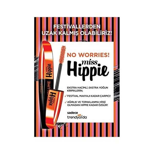 LOréal Make Up Designer Paris Miss Hippie Volume Mascara Noir