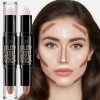 Contouring Maquillage, Concealer, Correcteur Stick de contouring, Bâton Surligneur, double tête Correcteur Stick de contourin