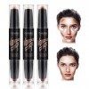 Concealer,Correcteur Stick de contouring,double tête Correcteur Stick de contouring,Dual-ended Contour Facile à appliquer mis