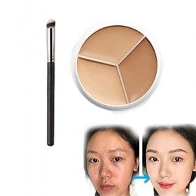 DDOY Tri-color Concealer Palette of Covers Acne Marks Dark Circles, Tattoo Concealer, Cream Contour Palette, Full Coverage Co