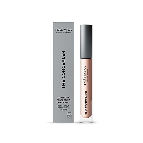 MÁDARA Organic Skincare| Le Correcteur 25 LATTE - 4ml, Longue tenue, Fini rosé, Avec acide hyaluronique et minéraux intellig