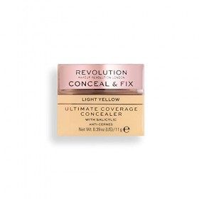 Makeup Revolution, Conceal & Fix, Ultimate Coverage, Anti-Cernes, Light Yellow, 11g Anti-cernes / Correcteurs