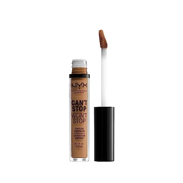 NYX Professional Makeup Anti-Cernes, Correcteur, Contouring, Tenue 24h, Cant Stop Wont Stop Contour Concealer, Waterproof, 