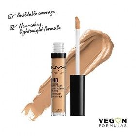 NYX Professional Makeup Correcteur Anti-Cernes HD Studio Photogenic, Pour Tout Type de Peaux, Couvrance Moyenne, Teinte : Gol