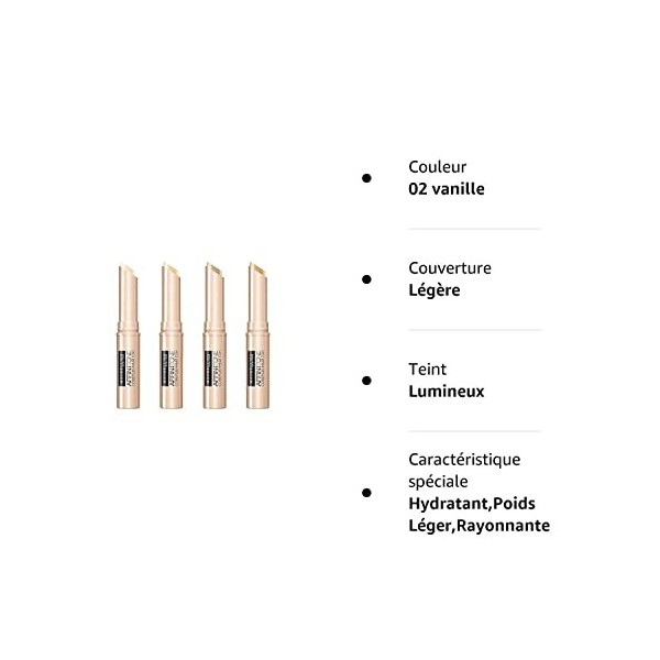 Maybelline Affinitone Bâton anti-cernes 02 Vanilla 10 g Anti-cernes / Correcteurs