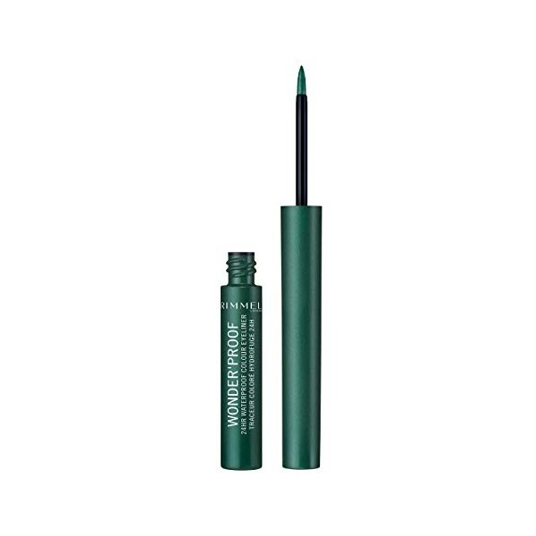 Rimmel - Eyeliner WonderProof - Waterproof et sans transfert - Longue Tenue - 03 Précious emerald - 1,4ml Eyeliner / Khôl / C...