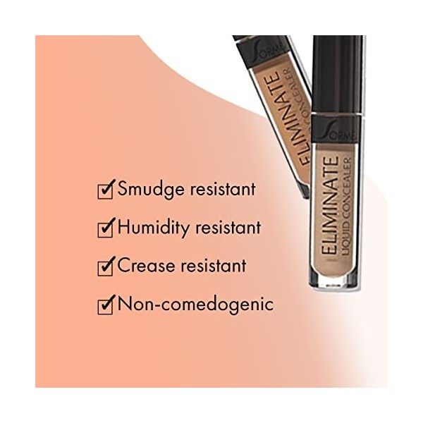 Sorme Cosmetics Eliminate Liquid Concealer - 312 Medium Honey For Women 0.16 oz Concealer Anti-cernes / Correcteurs