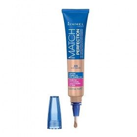 Rimmel Match Perfection 2-in-1 Concealer and Highlighter, Light Medium, 1 Count