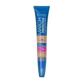 Rimmel Match Perfection 2-in-1 Concealer and Highlighter, Light Medium, 1 Count Anti-cernes / Correcteurs