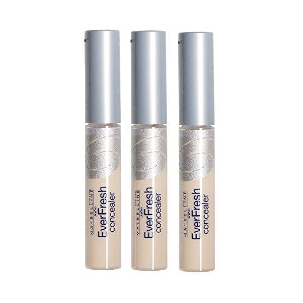 3 x Maybelline New York EverFresh Concealer - Medium Beige Anti-cernes / Correcteurs